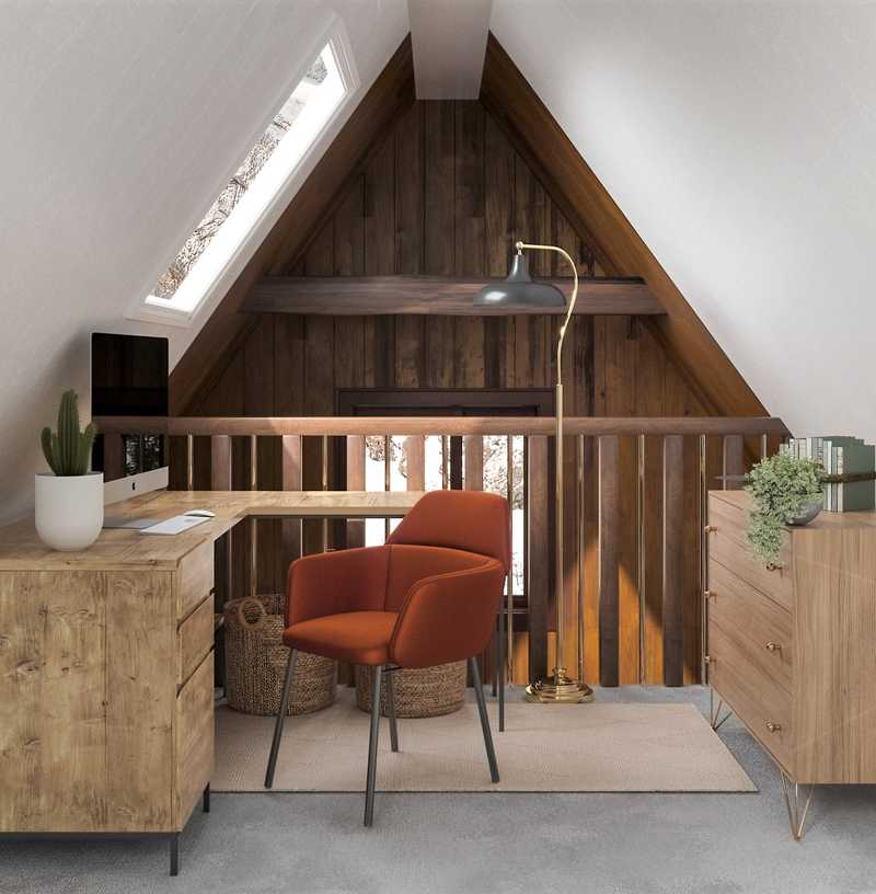 Contemporary, Bohemian, Rustic, Southwest Inspired, Midcentury Modern Bedroom Design by Havenly Interior Designer Tara