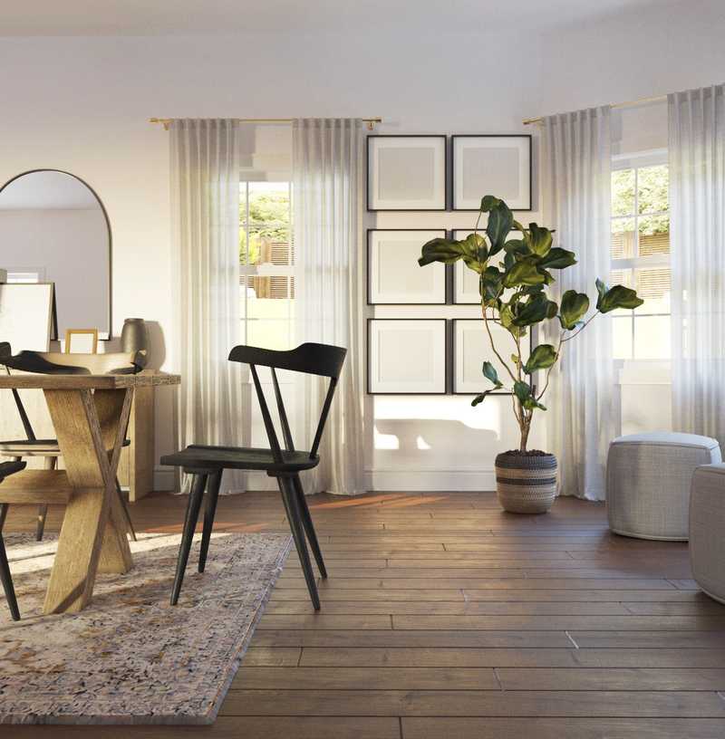 Contemporary, Bohemian, Midcentury Modern, Scandinavian Dining Room Design by Havenly Interior Designer Tessa