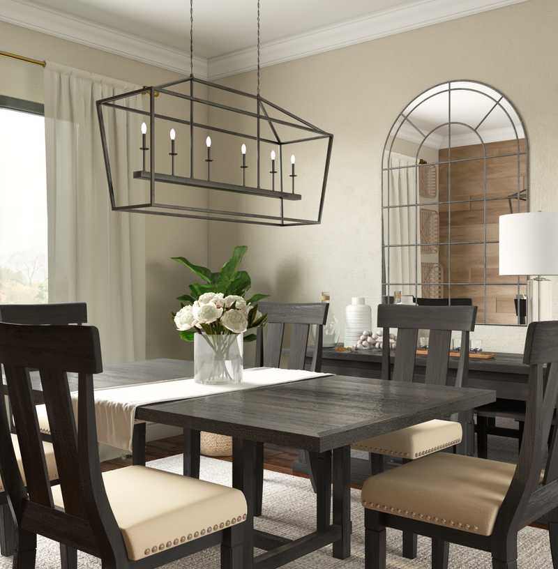 Traditional, Farmhouse, Rustic Dining Room Design by Havenly Interior Designer Amelia