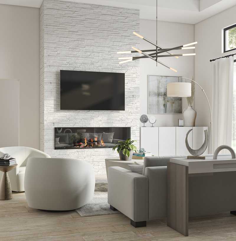 Contemporary, Glam Living Room Design by Havenly Interior Designer Sydney