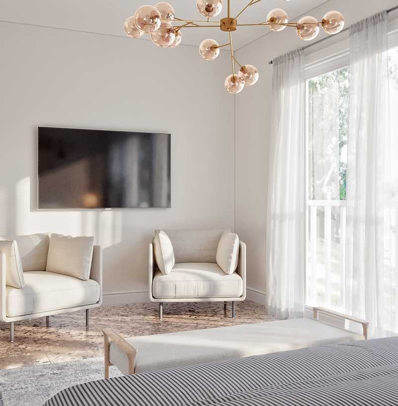 Contemporary, Glam, Preppy Bedroom Design by Havenly Interior Designer Daniela