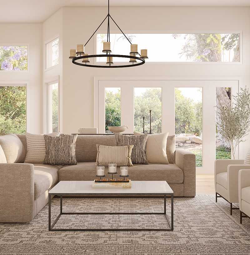 Contemporary, Minimal, Classic Contemporary Living Room Design by Havenly Interior Designer Daniela