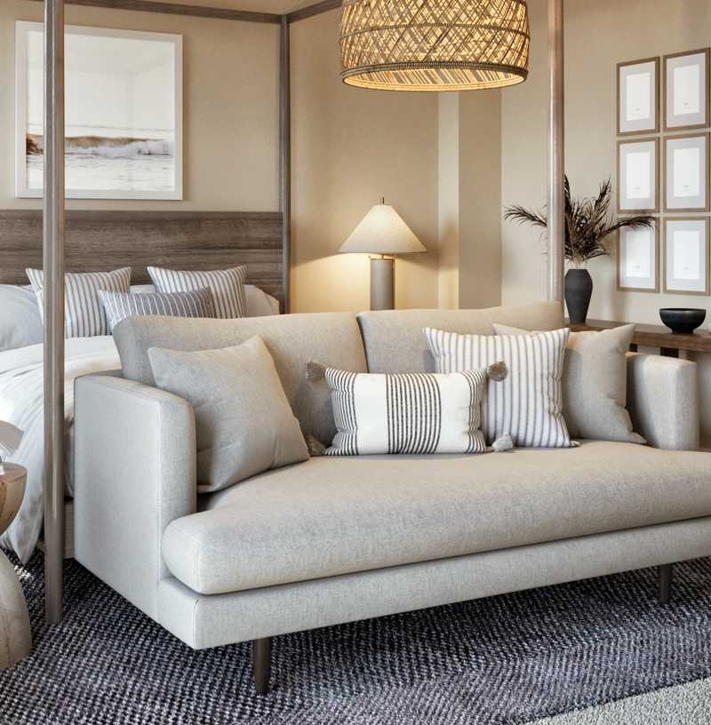 Coastal, Farmhouse, Minimal Bedroom Design by Havenly Interior Designer Daniela