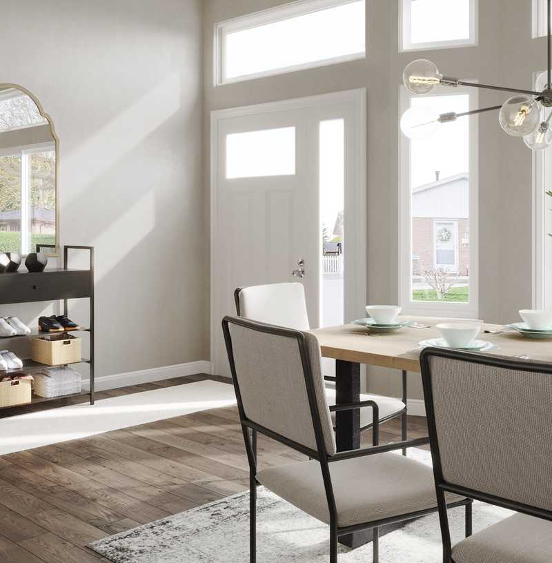 Contemporary, Farmhouse Dining Room Design by Havenly Interior Designer Courtney