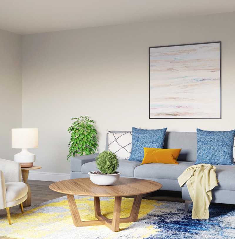 Contemporary, Modern Living Room Design by Havenly Interior Designer Stephanie