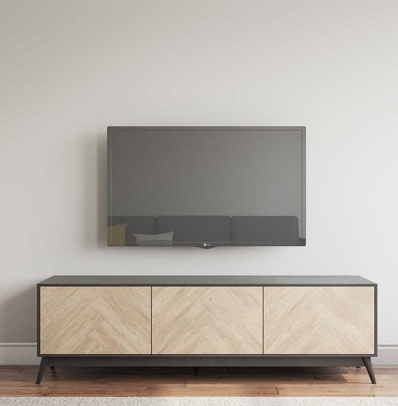 Midcentury Modern, Scandinavian Living Room Design by Havenly Interior Designer Natasha