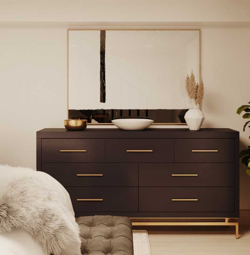 Contemporary, Modern, Glam Bedroom Design by Havenly Interior Designer Tara