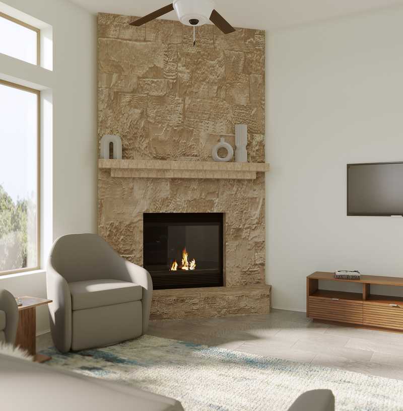 Contemporary, Modern, Transitional, Minimal Living Room Design by Havenly Interior Designer Ilona