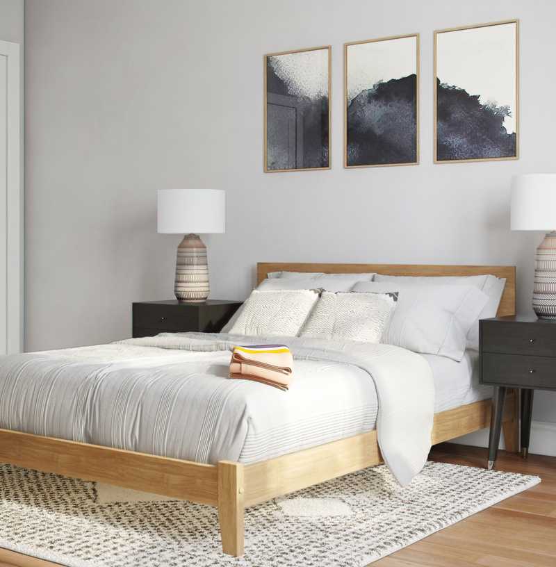 Modern, Bohemian, Midcentury Modern, Scandinavian Bedroom Design by Havenly Interior Designer Hayley