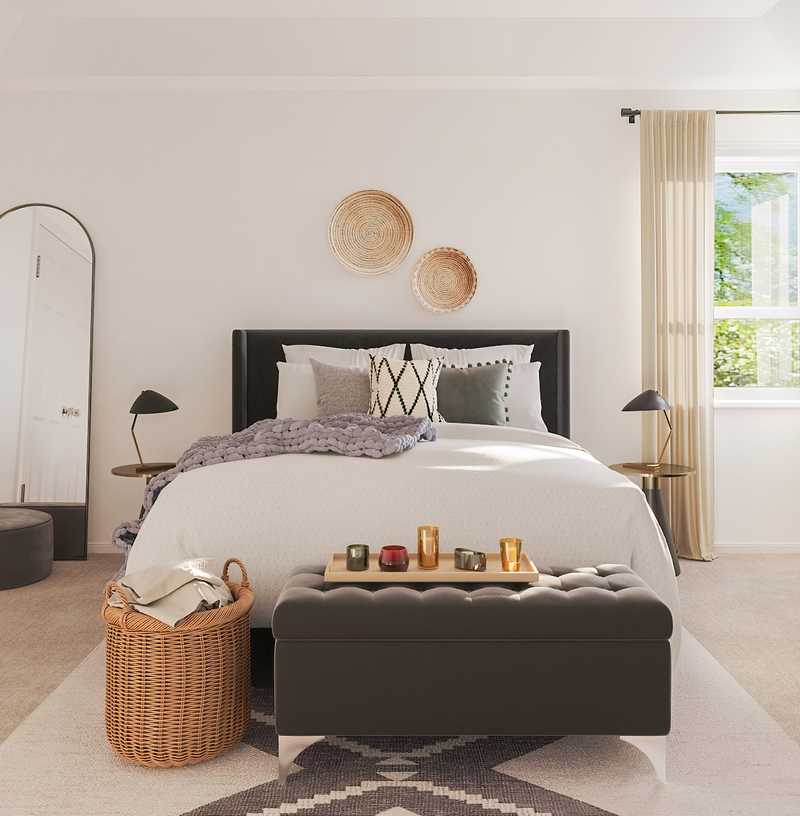 Modern, Bohemian, Midcentury Modern, Scandinavian Bedroom Design by Havenly Interior Designer Hayley