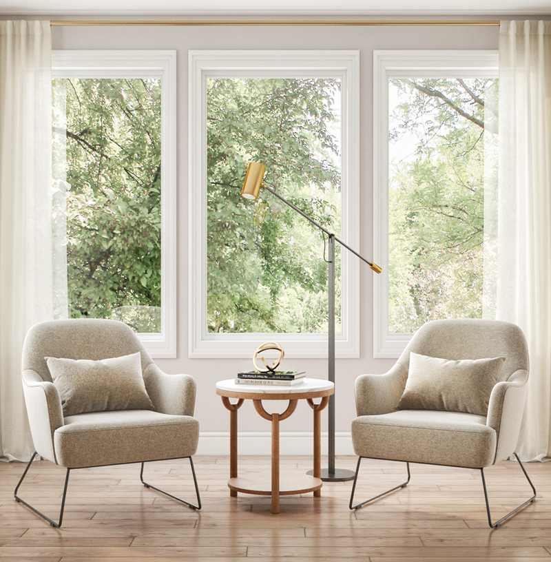 Midcentury Modern Living Room Design by Havenly Interior Designer Paola