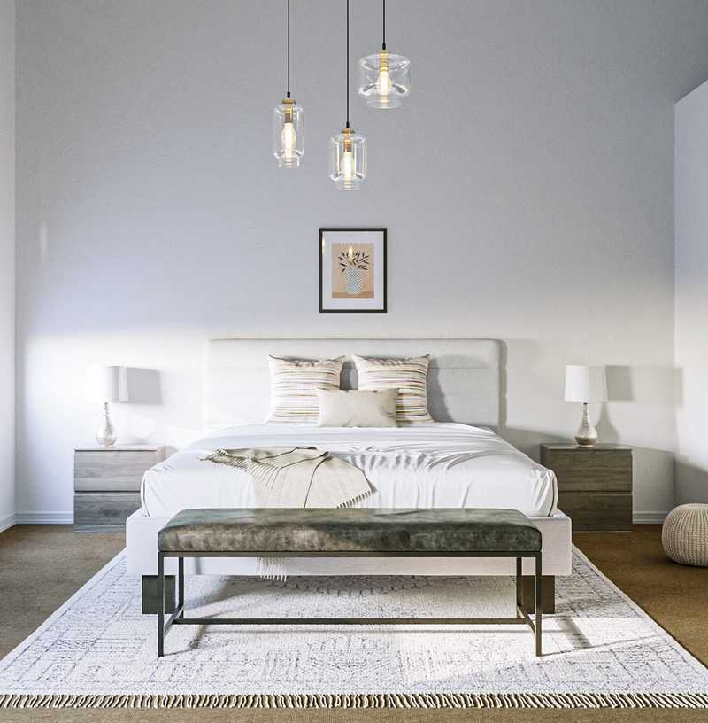 Modern, Bohemian, Transitional, Classic Contemporary Bedroom Design by Havenly Interior Designer Megan