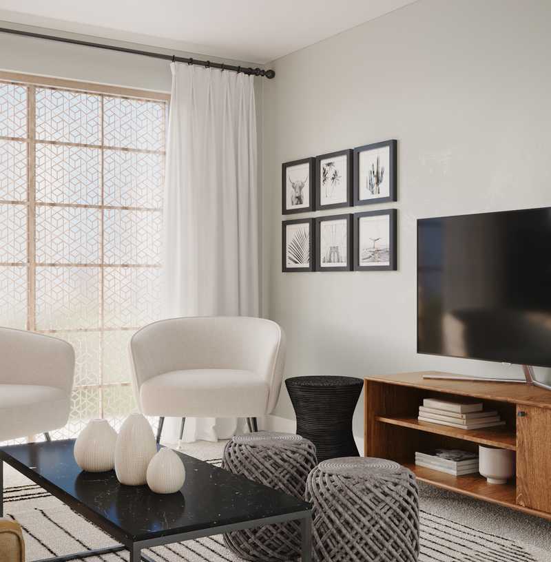 Midcentury Modern, Minimal, Scandinavian Not Sure Yet Design by Havenly Interior Designer Amber