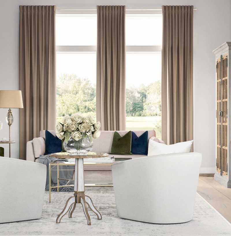 Classic, Traditional Living Room Design by Havenly Interior Designer Sara