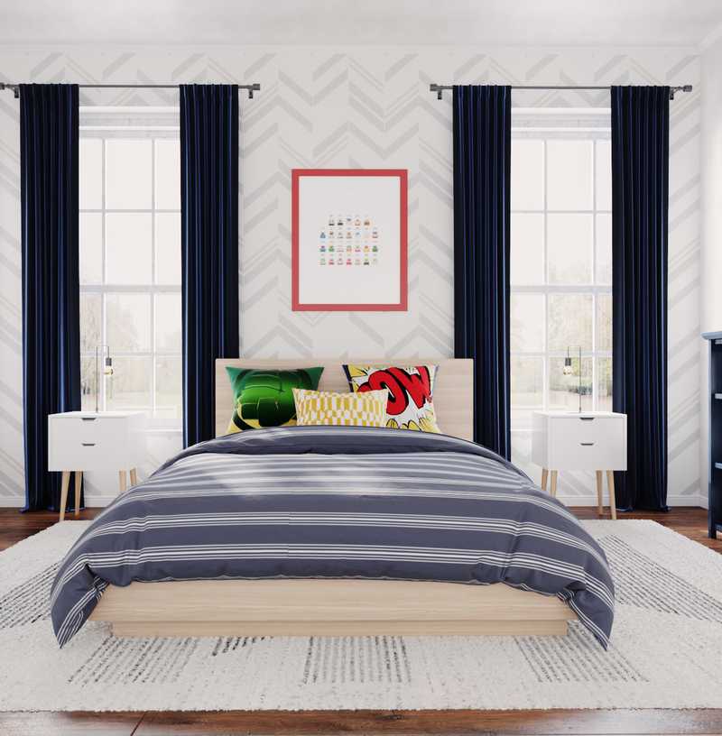 Modern, Midcentury Modern, Scandinavian Bedroom Design by Havenly Interior Designer Tessa