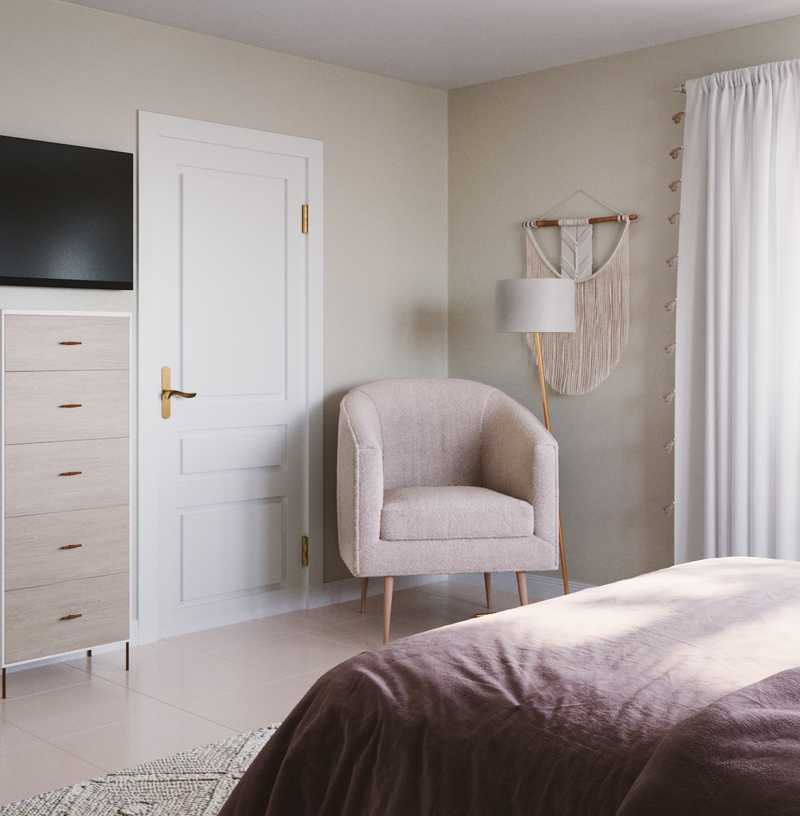 Bohemian, Midcentury Modern Bedroom Design by Havenly Interior Designer Jennifer