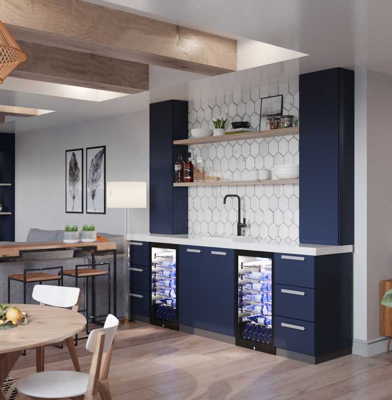 Modern, Industrial, Midcentury Modern Playroom Design by Havenly Interior Designer Ashley