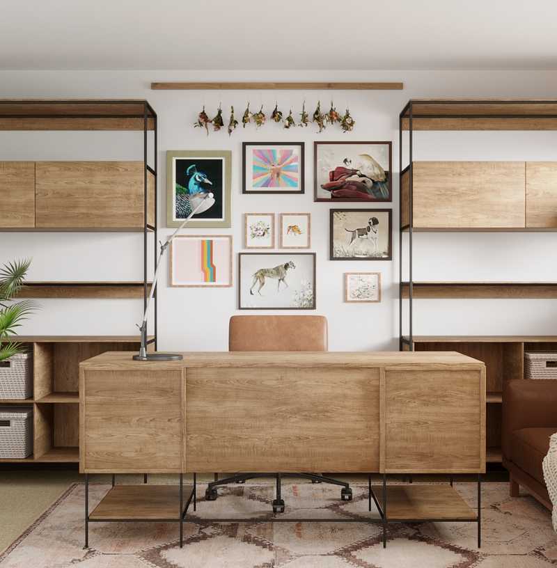 Industrial, Rustic Office Design by Havenly Interior Designer Dayana