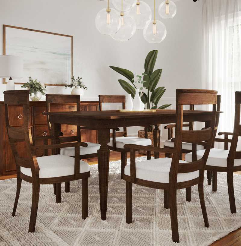 Contemporary, Modern, Coastal Dining Room Design by Havenly Interior Designer Athina