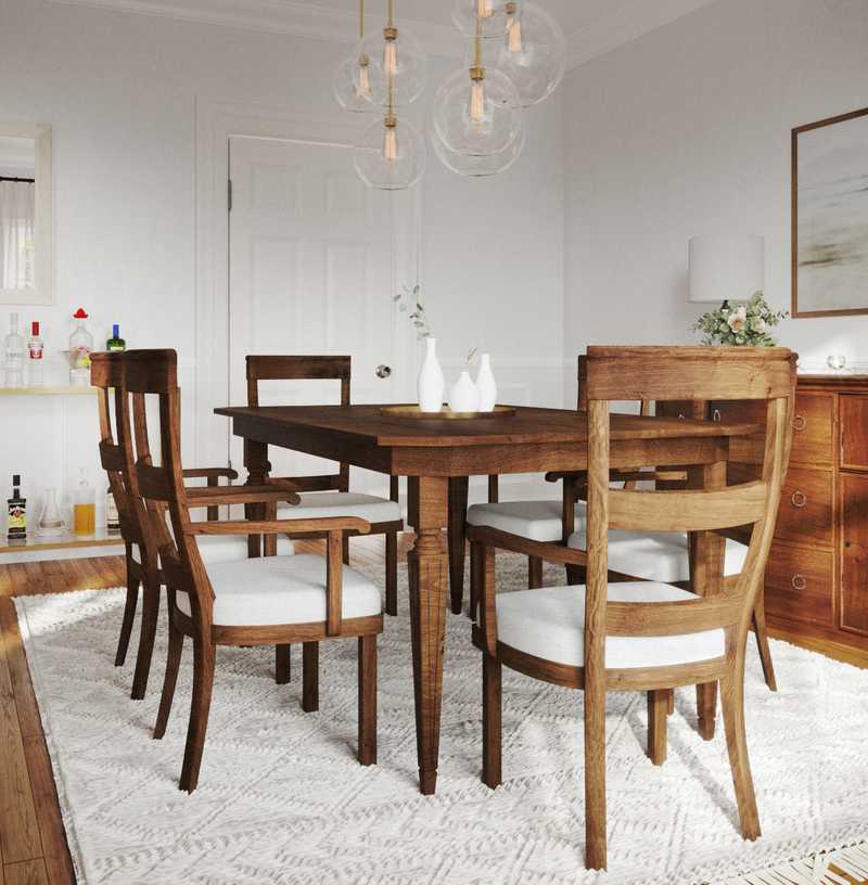 Contemporary, Modern, Coastal Dining Room Design by Havenly Interior Designer Athina