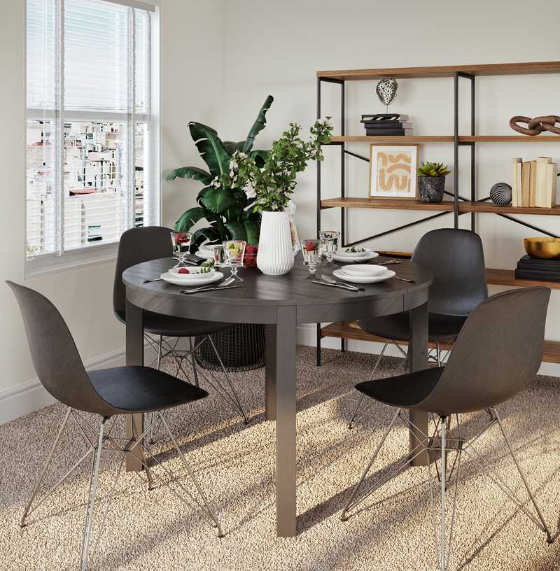 Modern, Industrial, Rustic Dining Room Design by Havenly Interior Designer Amelia