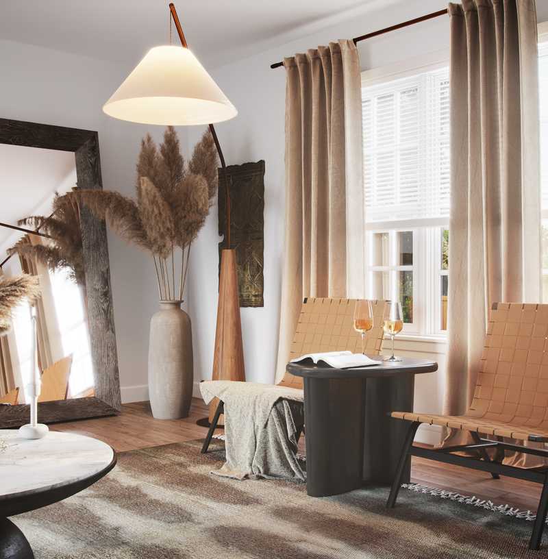 Eclectic, Bohemian, Global Living Room Design by Havenly Interior Designer Freddi