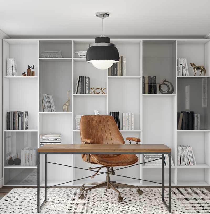 Midcentury Modern Office Design by Havenly Interior Designer Maria