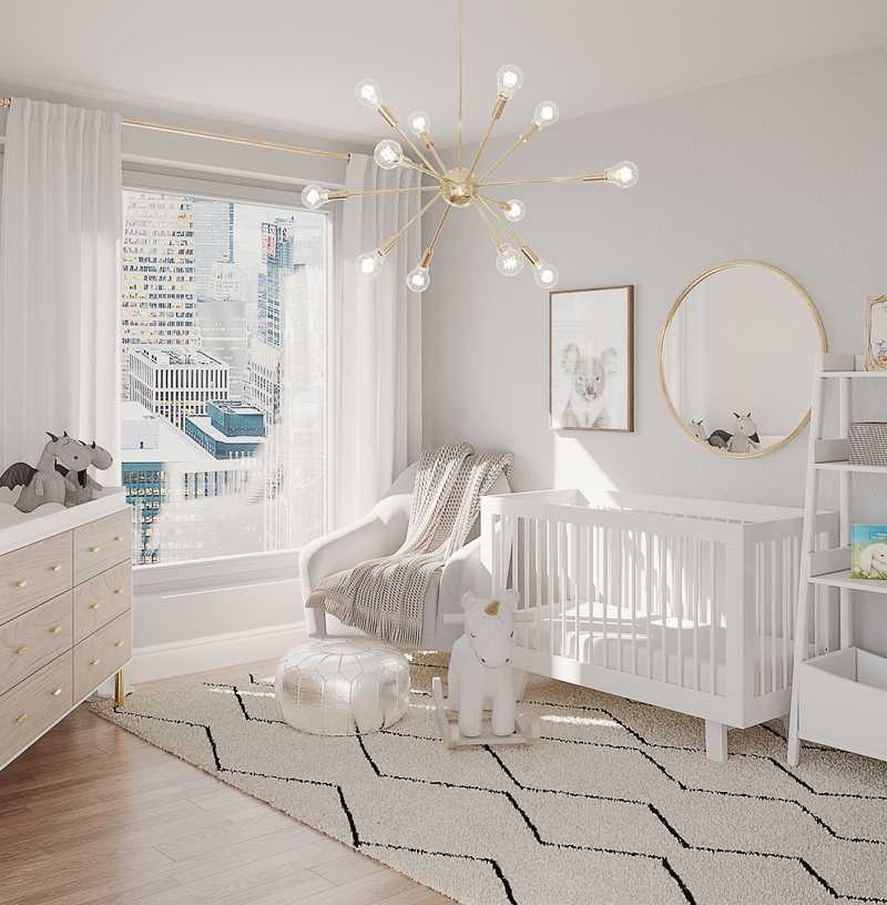 Contemporary, Modern, Bohemian Nursery Design by Havenly Interior Designer Angeles