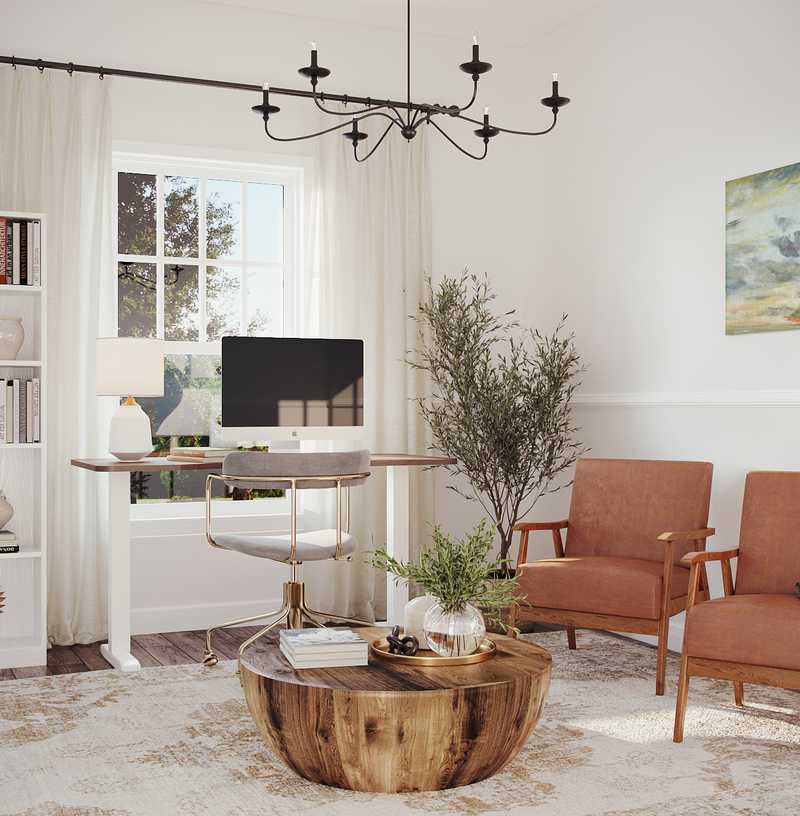 Coastal Office Design by Havenly Interior Designer Ana