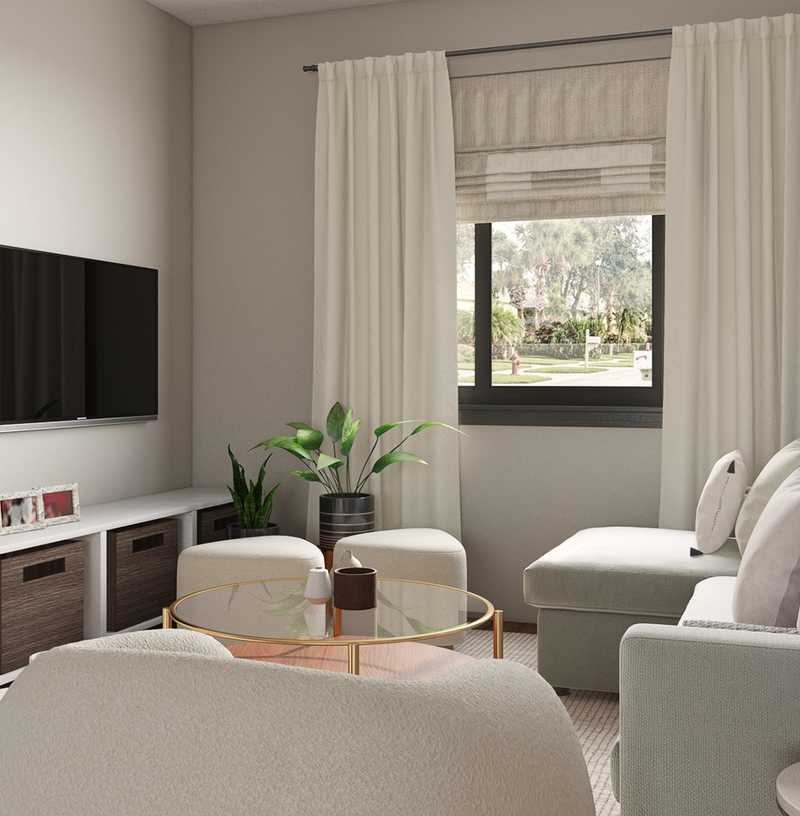 Classic Contemporary, Scandinavian Living Room Design by Havenly Interior Designer Adan