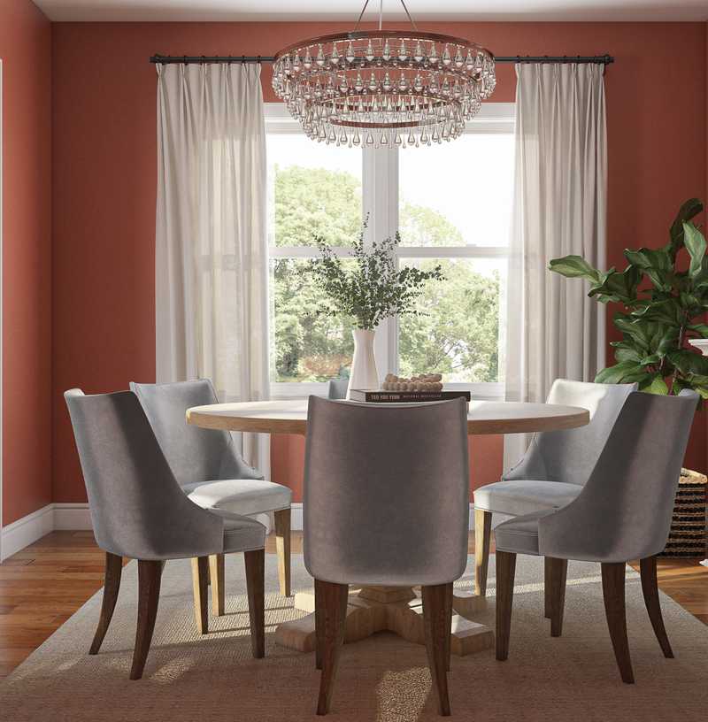 Eclectic, Traditional, Minimal Dining Room Design by Havenly Interior Designer Annie