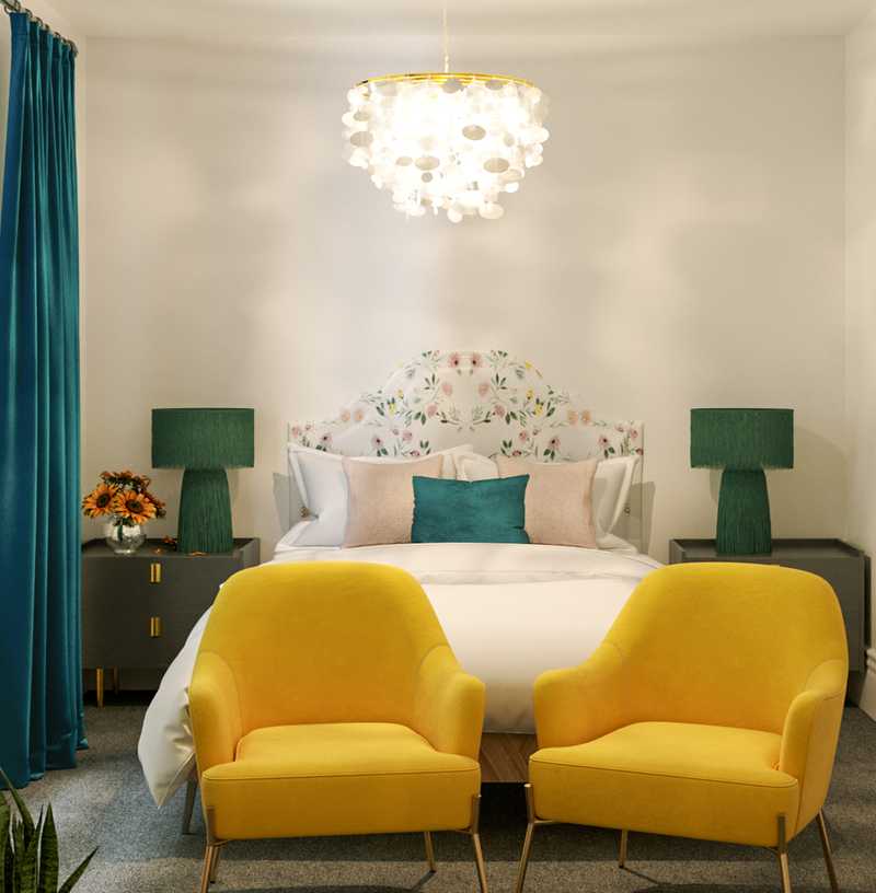 Preppy Bedroom Design by Havenly Interior Designer Sawyer