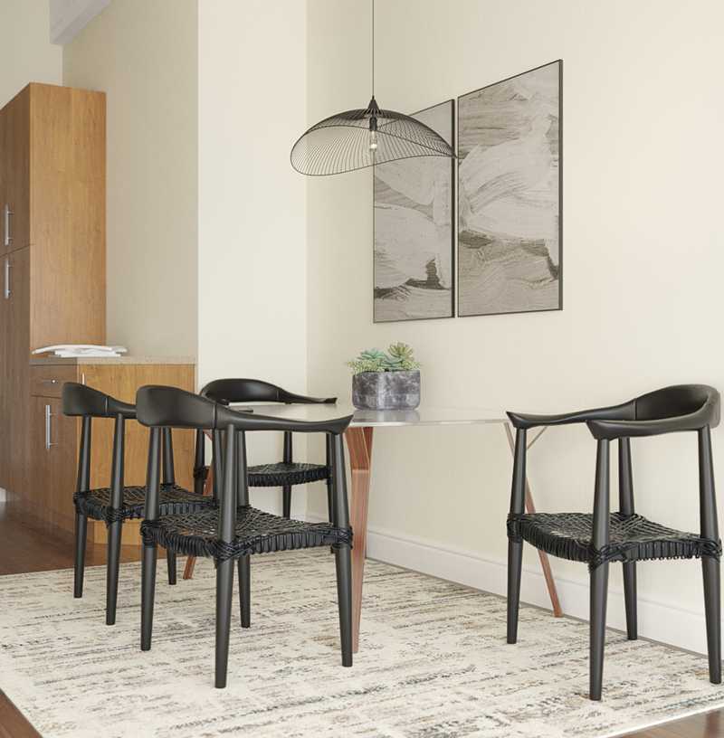 Industrial, Midcentury Modern Dining Room Design by Havenly Interior Designer Taylor