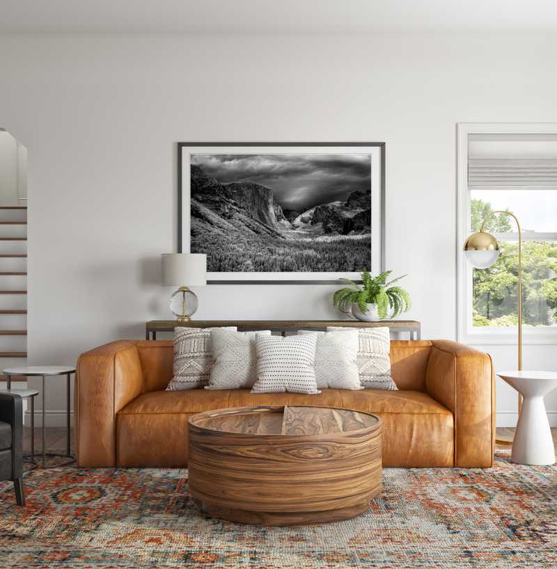 Modern, Bohemian, Midcentury Modern, Scandinavian Living Room Design by Havenly Interior Designer Ambar