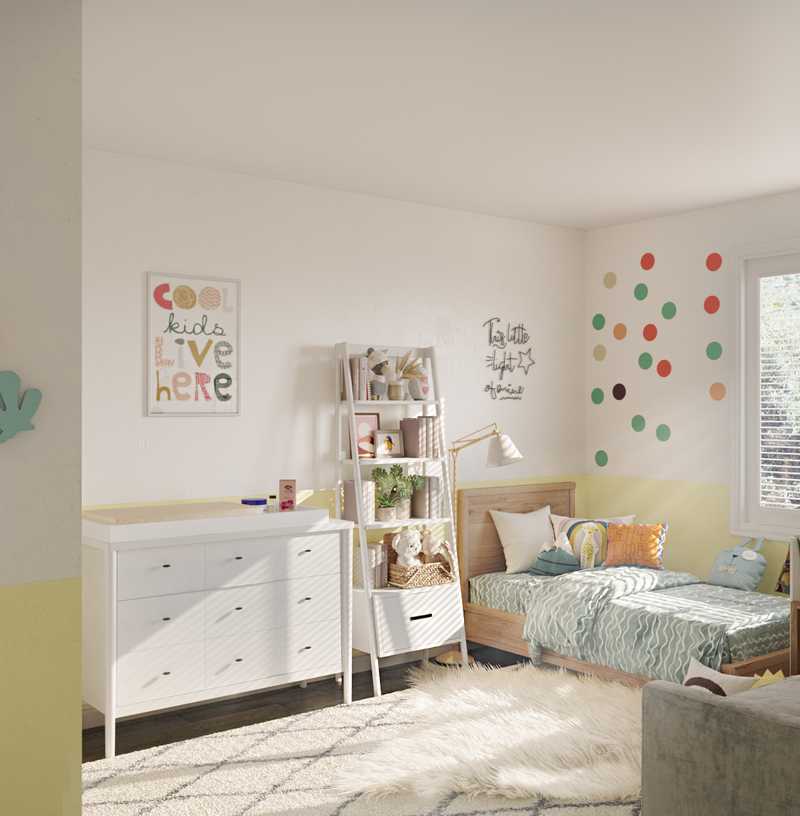 Modern, Bohemian, Preppy Nursery Design by Havenly Interior Designer Lena