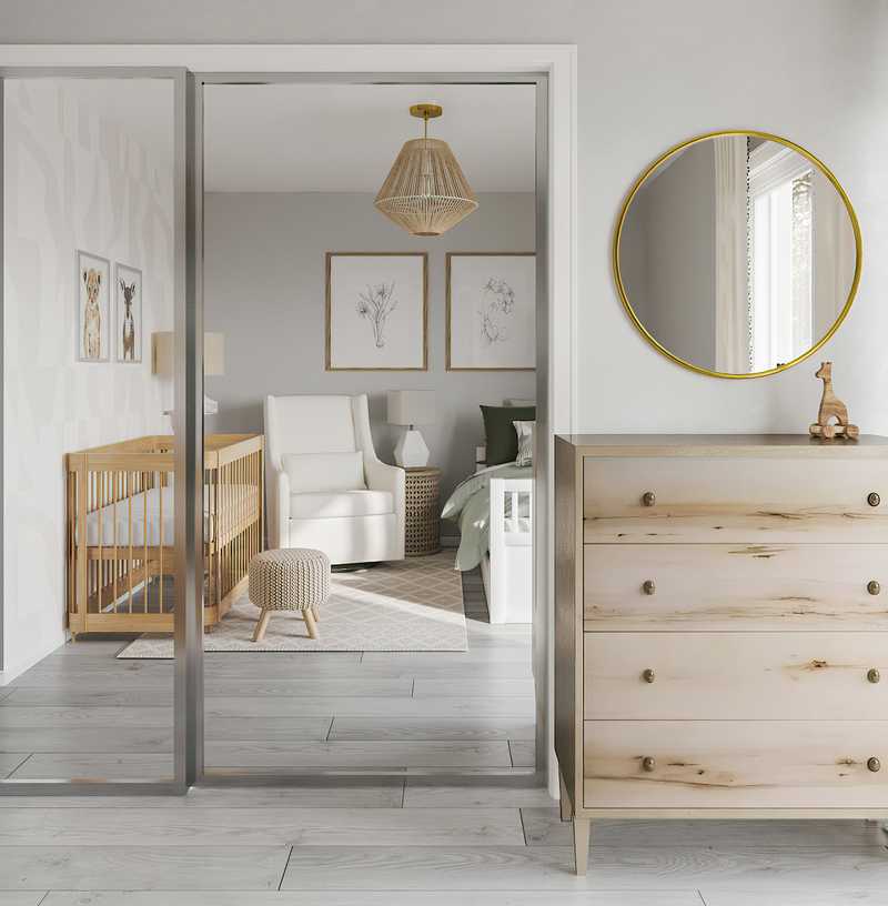 Contemporary, Modern, Bohemian Nursery Design by Havenly Interior Designer Camila