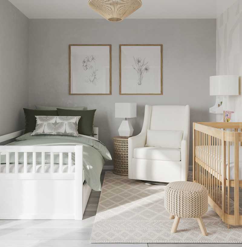 Contemporary, Modern, Bohemian Nursery Design by Havenly Interior Designer Camila