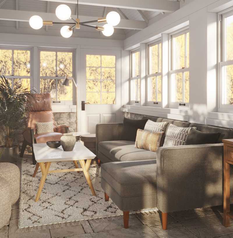 Contemporary, Industrial, Rustic Office Design by Havenly Interior Designer Amanda