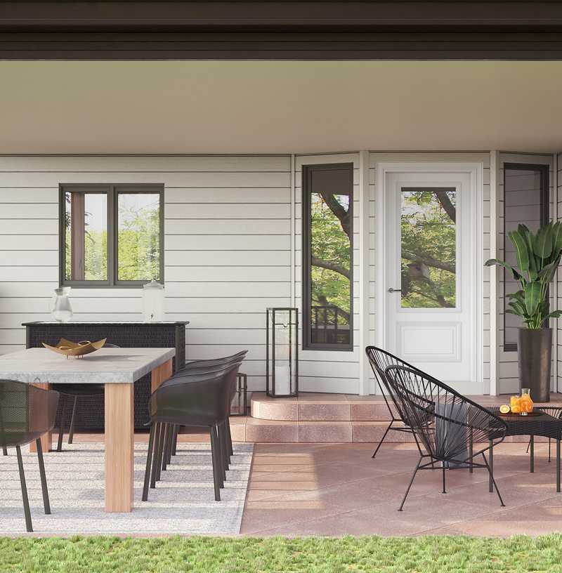 Glam, Transitional Outdoor Space Design by Havenly Interior Designer Ivan
