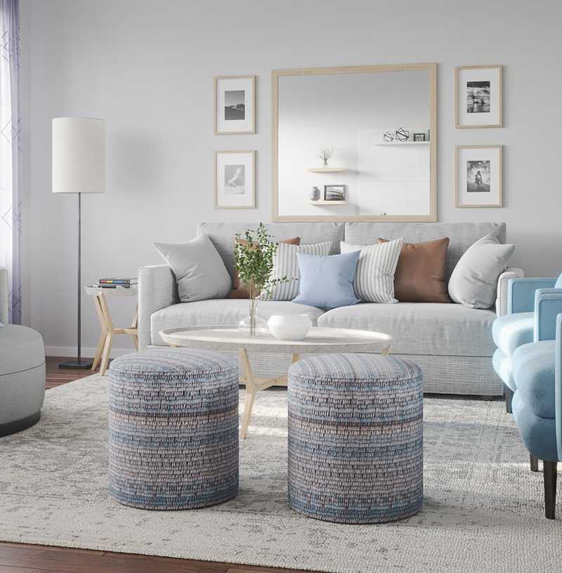 Modern, Bohemian, Transitional, Midcentury Modern, Scandinavian Living Room Design by Havenly Interior Designer Abi