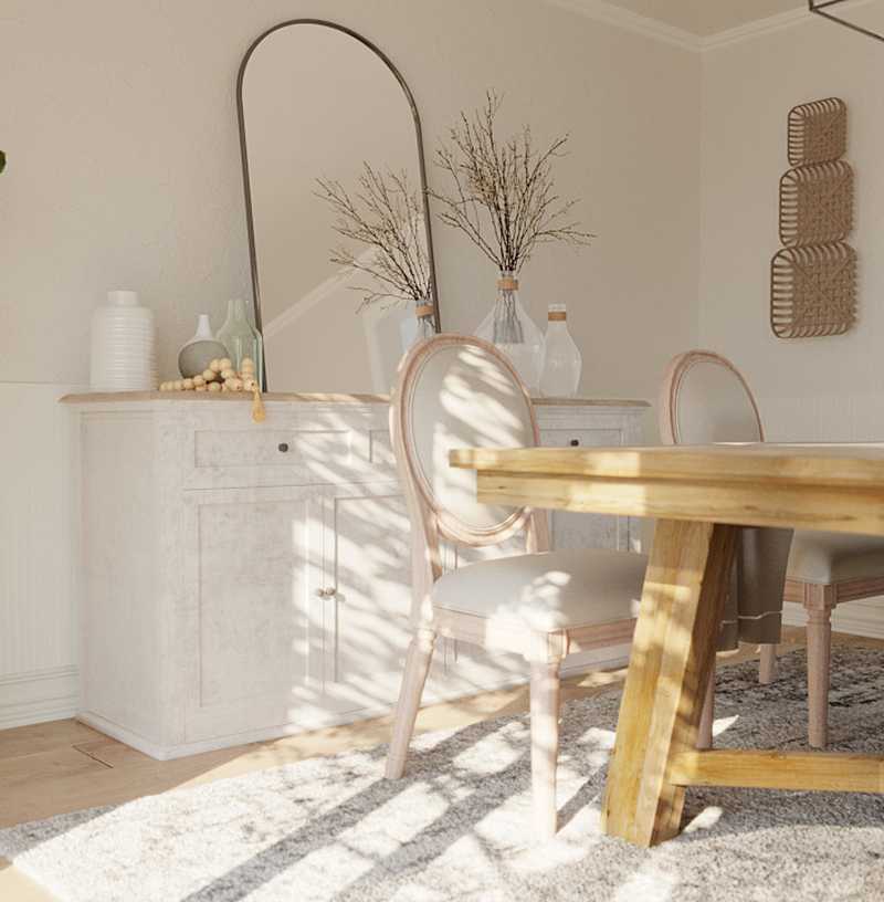 Farmhouse, Rustic Dining Room Design by Havenly Interior Designer Amelia