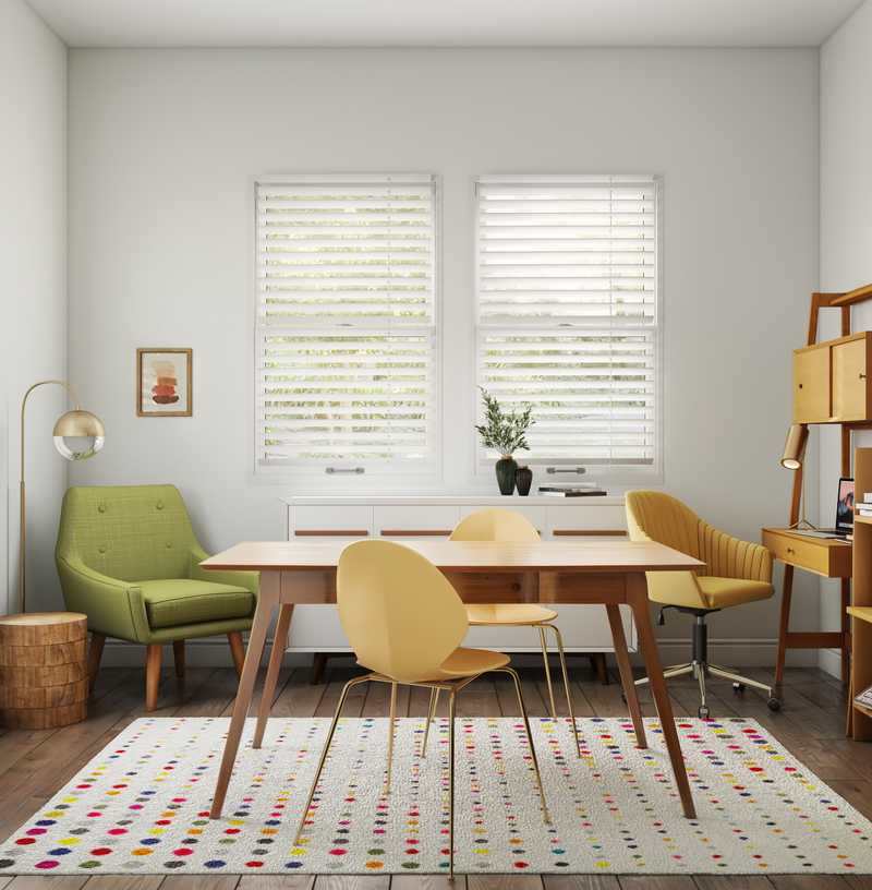 Midcentury Modern Office Design by Havenly Interior Designer Erica