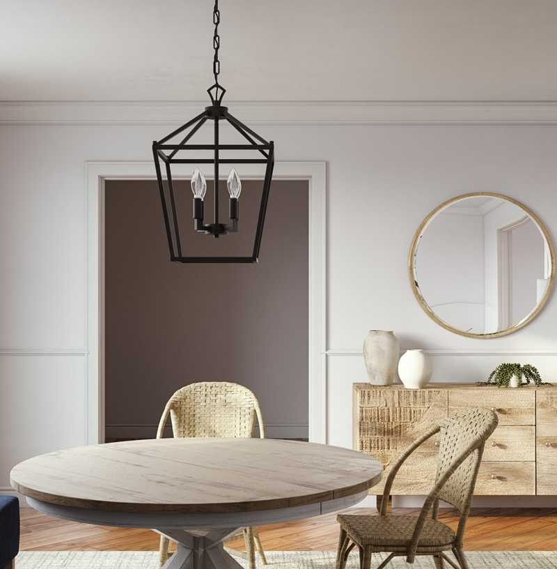 Coastal Dining Room Design by Havenly Interior Designer Maria