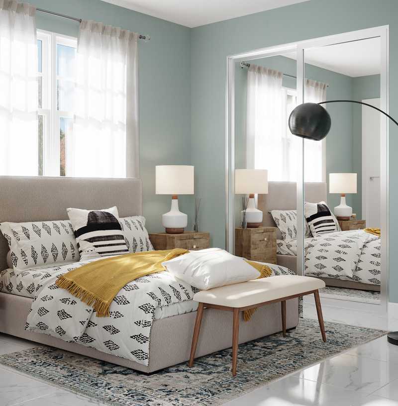 Modern, Bohemian, Midcentury Modern, Scandinavian Bedroom Design by Havenly Interior Designer Hayley