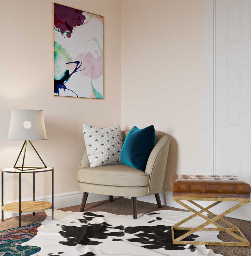 Midcentury Modern Office Design by Havenly Interior Designer Elizabeth