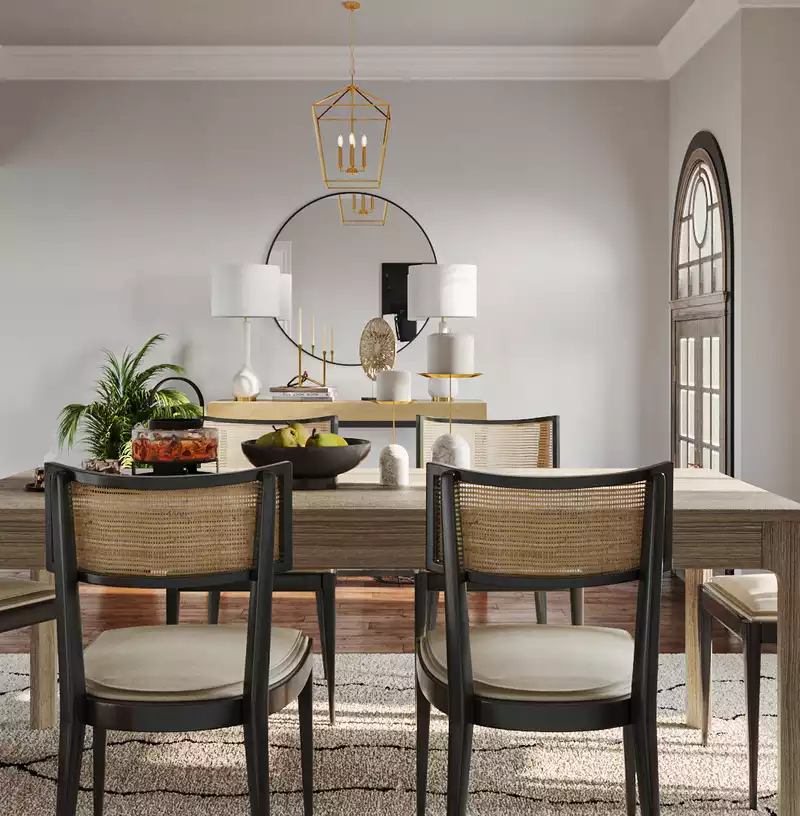 Contemporary, Modern, Transitional Dining Room Design by Havenly Interior Designer Anny