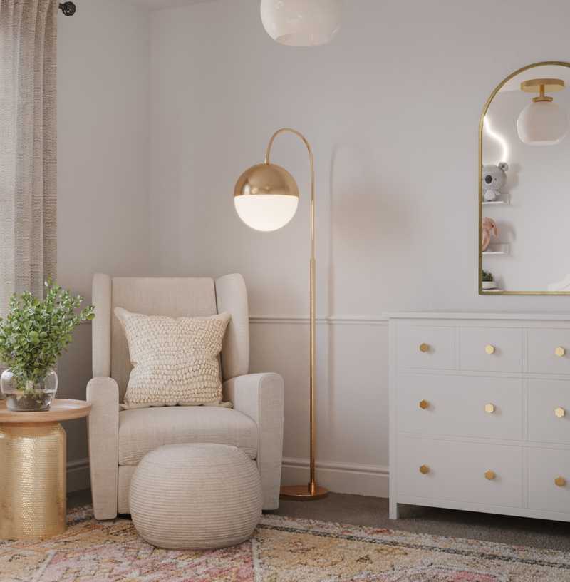 Modern, Bohemian, Scandinavian Nursery Design by Havenly Interior Designer Andrea