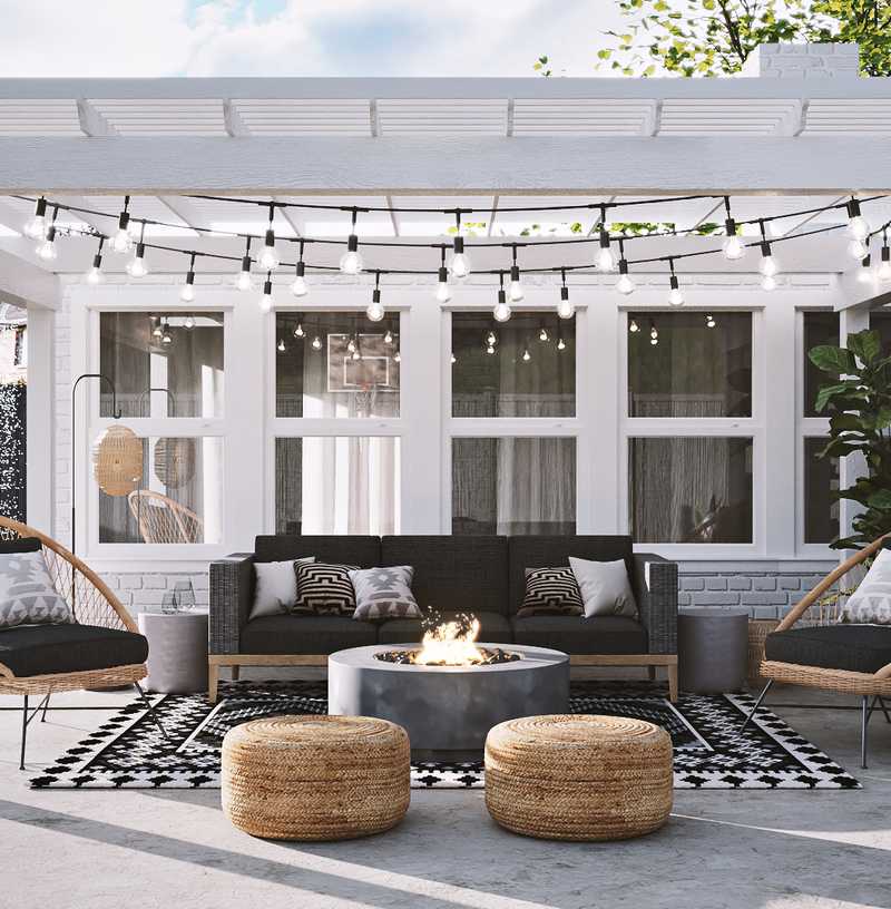 Bohemian, Industrial Outdoor Space Design by Havenly Interior Designer Liliana