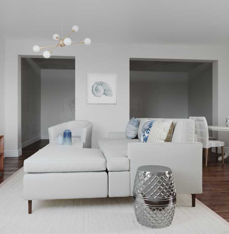 Classic, Coastal, Traditional Living Room Design by Havenly Interior Designer Camila