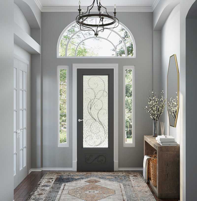 Farmhouse Entryway Design by Havenly Interior Designer Jessica